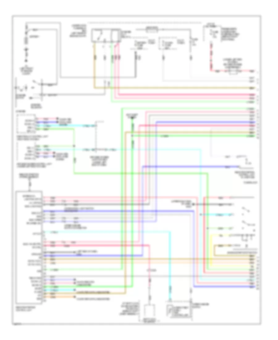 Remote Starting Wiring Diagram, with Keyless Access (1 of 2) for Acura TL 2014