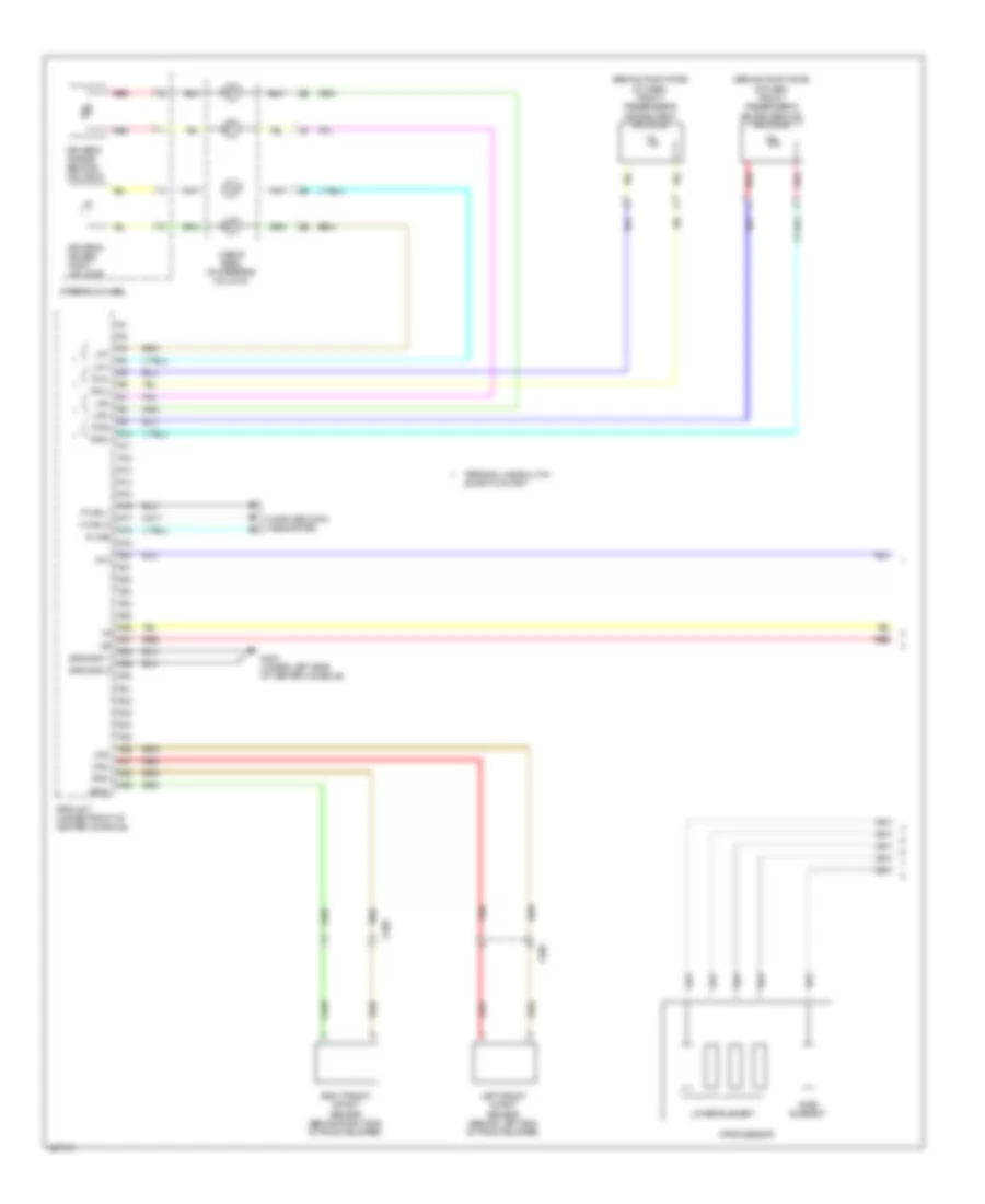 Supplemental Restraints Wiring Diagram 1 of 3 for Acura TL 2014