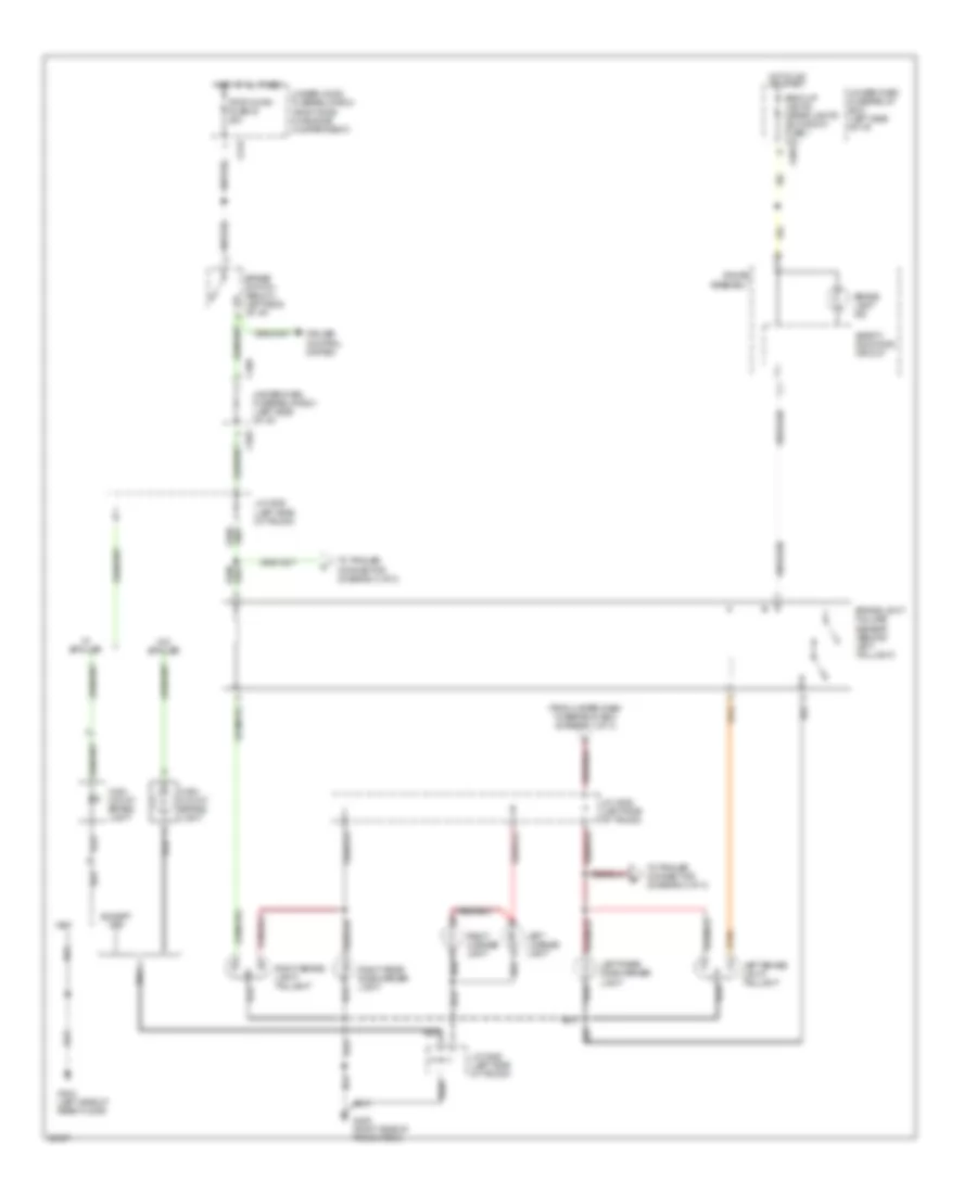 Exterior Lamps Wiring Diagram (2 of 3) for Acura 2.5TL 1995