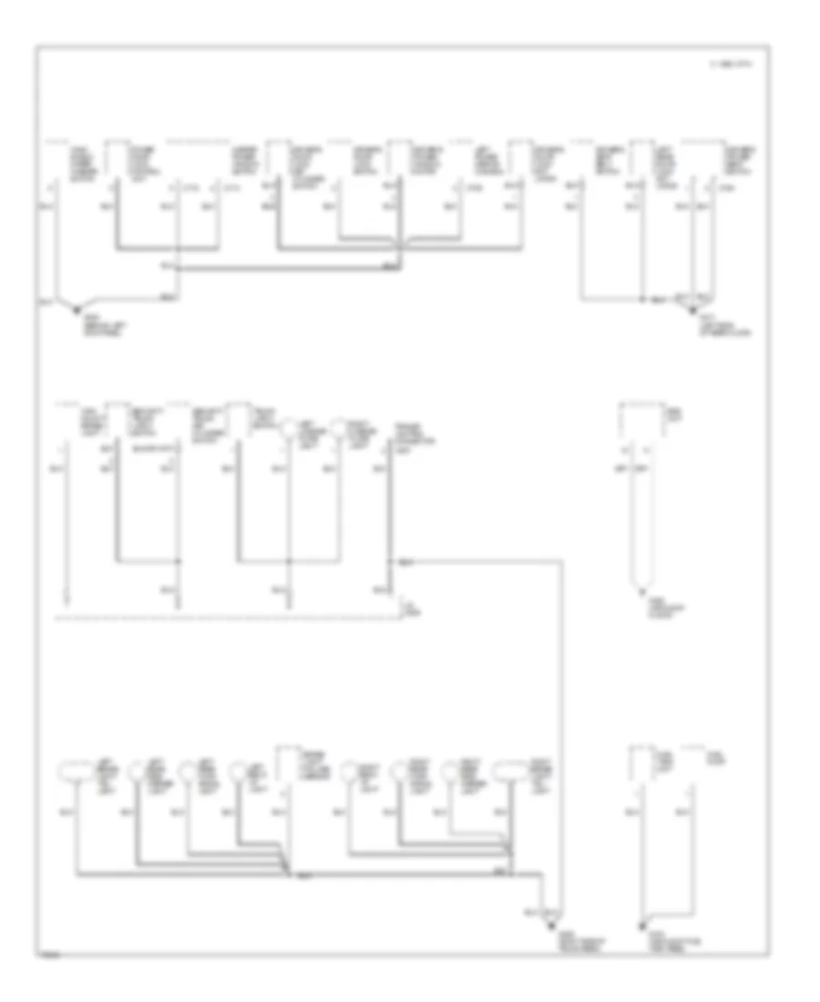 Ground Distribution Wiring Diagram 3 of 3 for Acura 2 5TL 1995