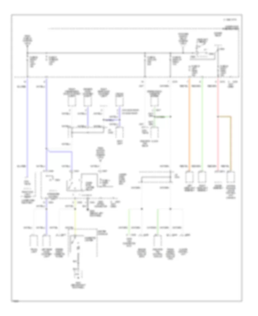 Power Distribution Wiring Diagram (3 of 4) for Acura 2.5TL 1995
