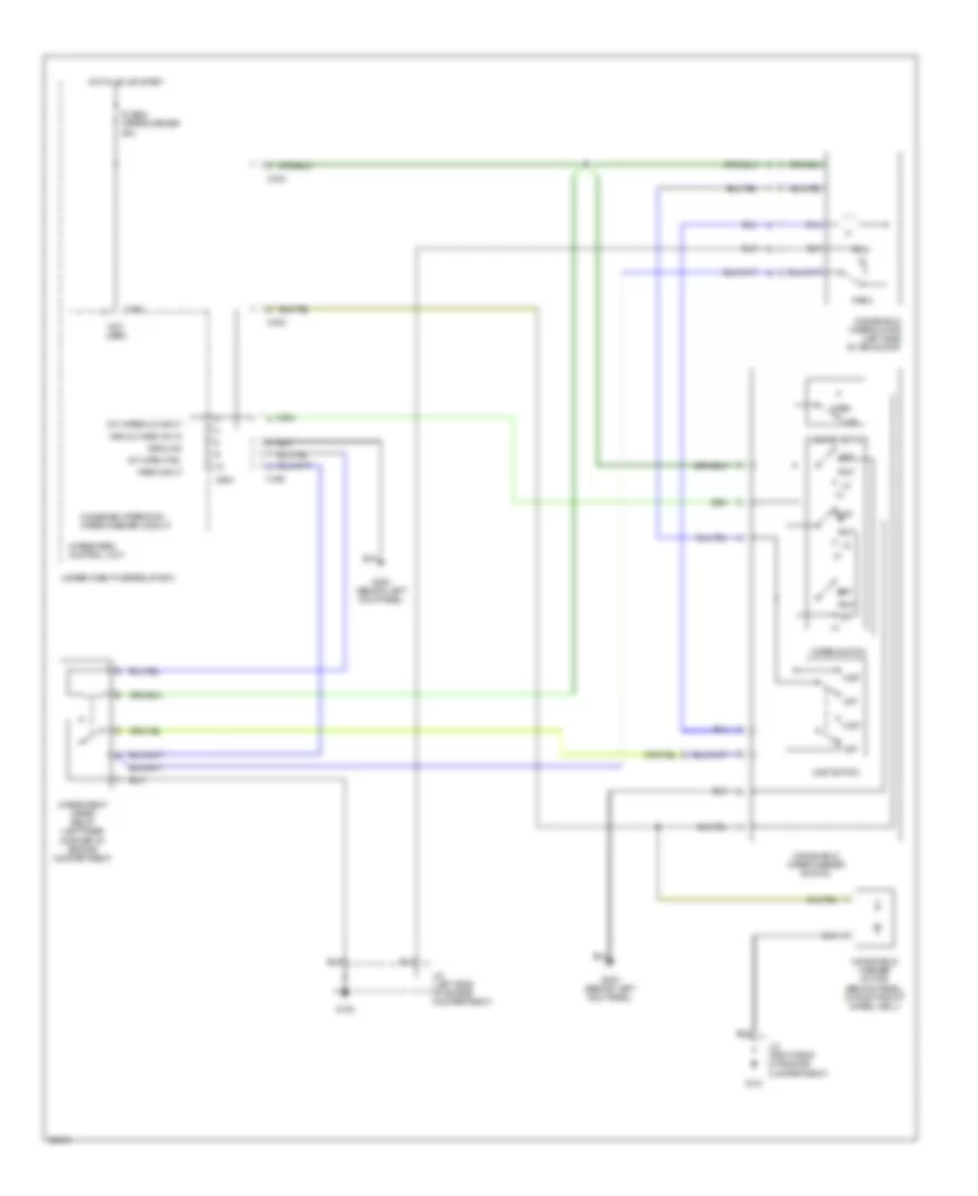 WiperWasher Wiring Diagram for Acura 2.5TL 1995