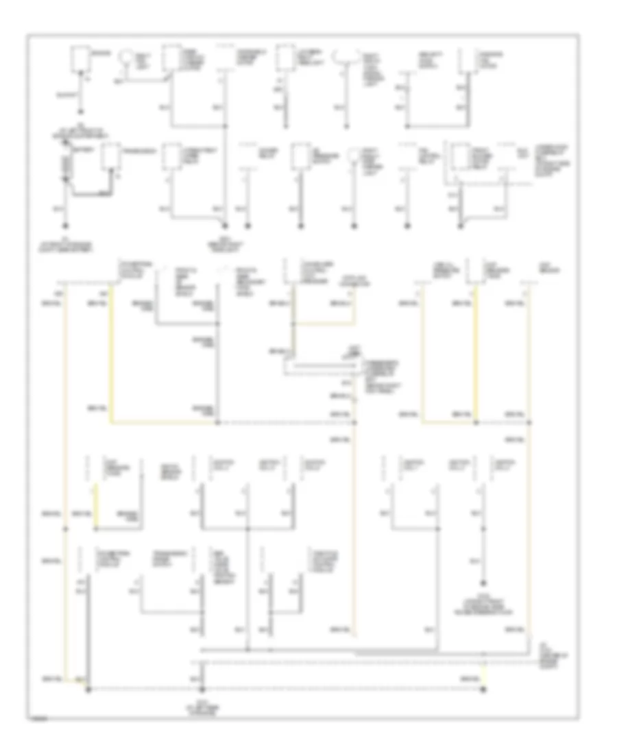Ground Distribution Wiring Diagram 1 of 4 for Acura MDX 2004