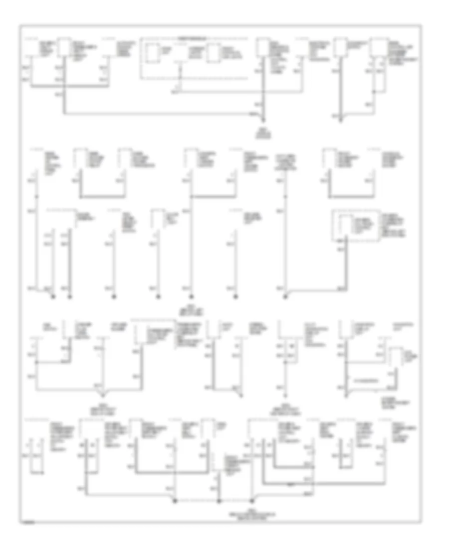 Ground Distribution Wiring Diagram 2 of 4 for Acura MDX 2004