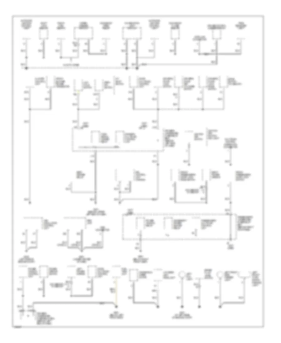 Ground Distribution Wiring Diagram 3 of 4 for Acura MDX 2004