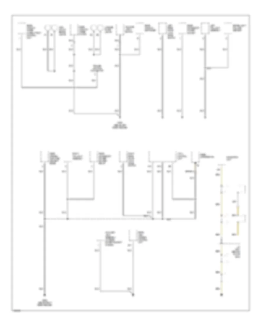 Ground Distribution Wiring Diagram 4 of 4 for Acura MDX 2004