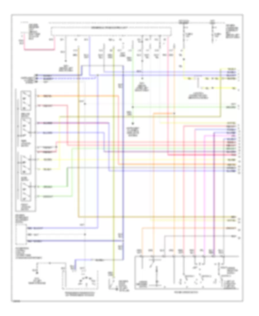 Memory Systems Wiring Diagram 1 of 3 for Acura MDX 2004