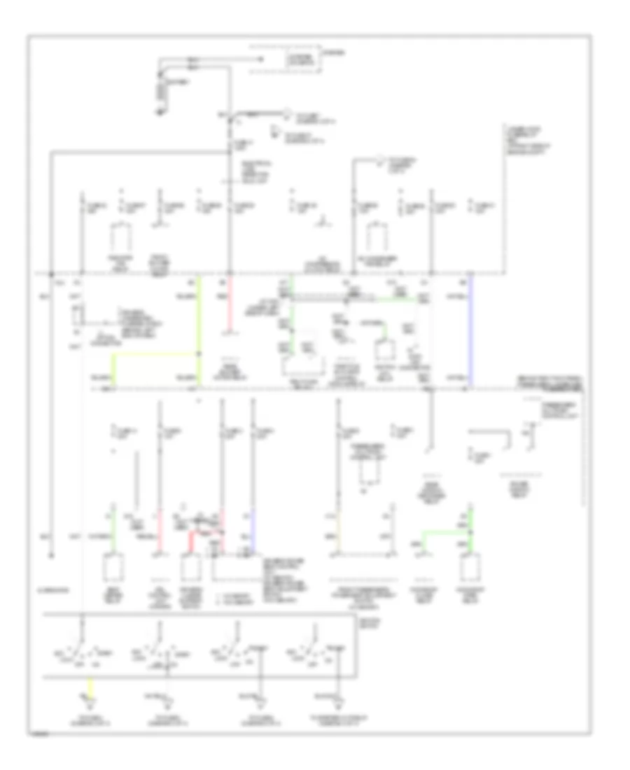 Power Distribution Wiring Diagram 1 of 4 for Acura MDX 2004