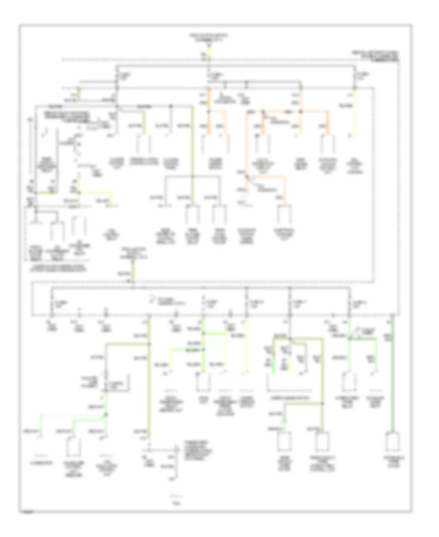 Power Distribution Wiring Diagram (2 of 4) for Acura MDX 2004