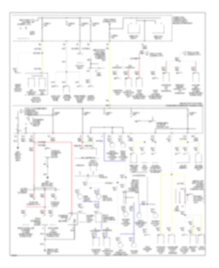 Power Distribution Wiring Diagram (3 of 4) for Acura MDX 2004