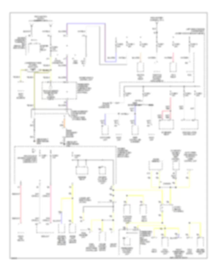 Power Distribution Wiring Diagram (4 of 4) for Acura MDX 2004