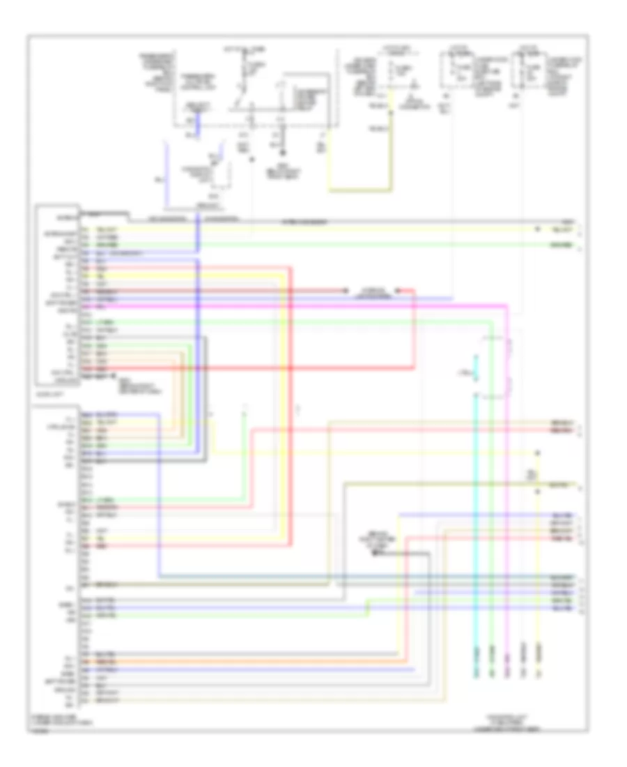 Radio Wiring Diagram withBOSE 1 of 2 for Acura MDX 2004