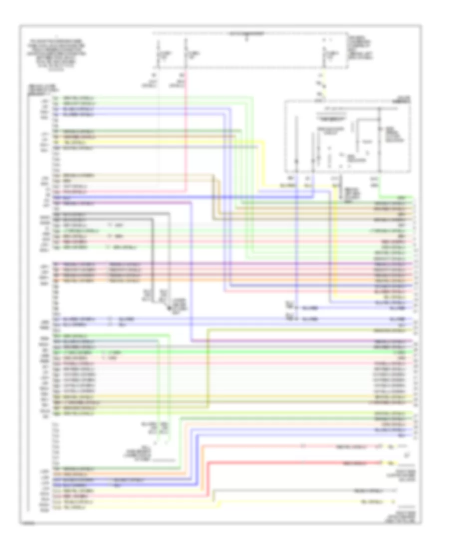 Supplemental Restraints Wiring Diagram 1 of 3 for Acura MDX 2004
