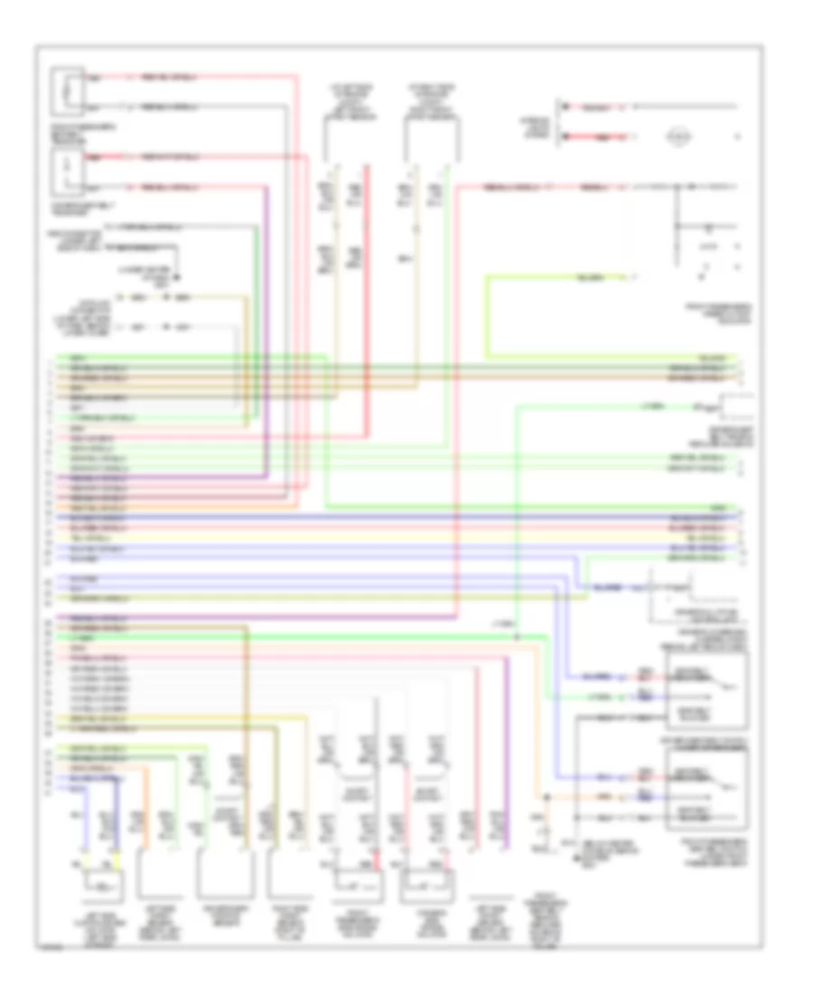 Supplemental Restraints Wiring Diagram 2 of 3 for Acura MDX 2004