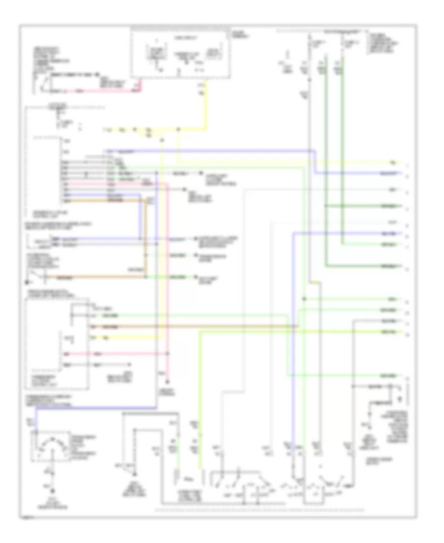 Электросхема передних стеклоочистителей дворников и омывателя лобового стекла, С Авто Система Дворника (1 из 2) для Acura MDX 2004