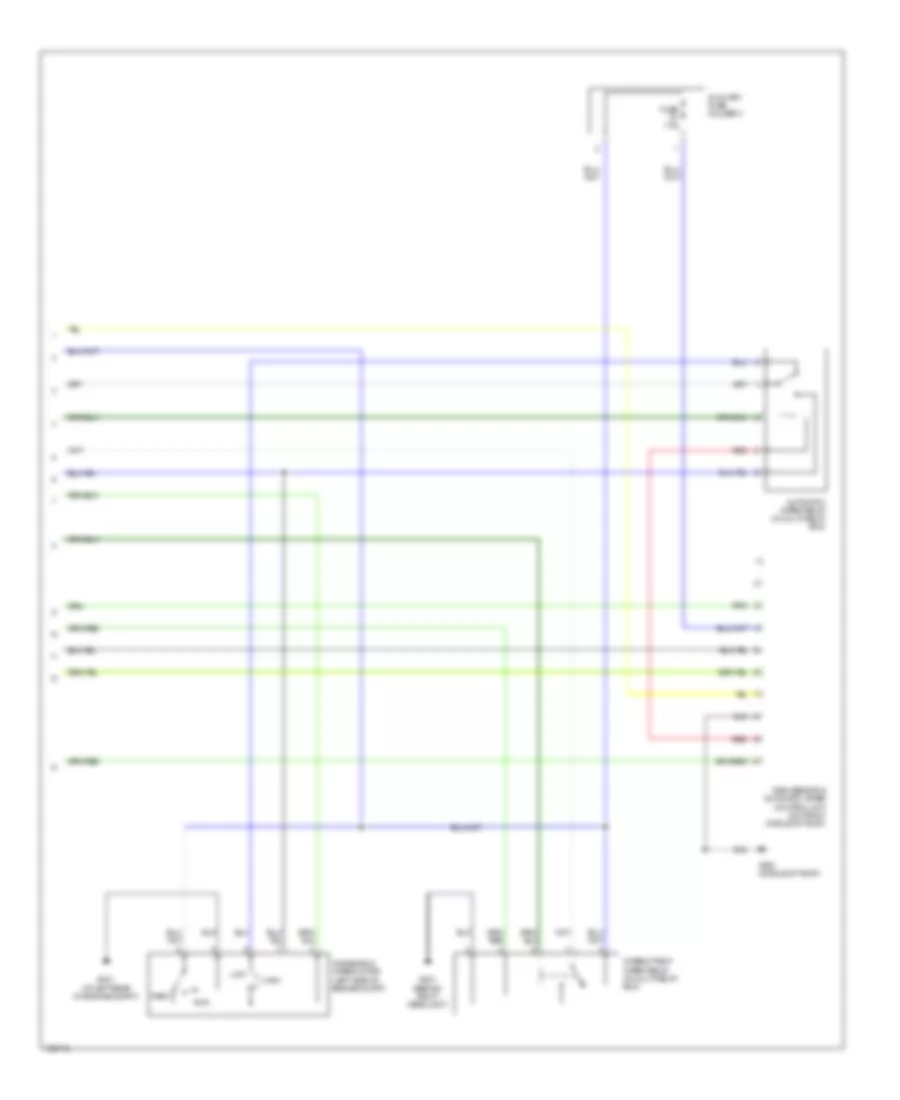 Электросхема передних стеклоочистителей дворников и омывателя лобового стекла, С Авто Система Дворника (2 из 2) для Acura MDX 2004