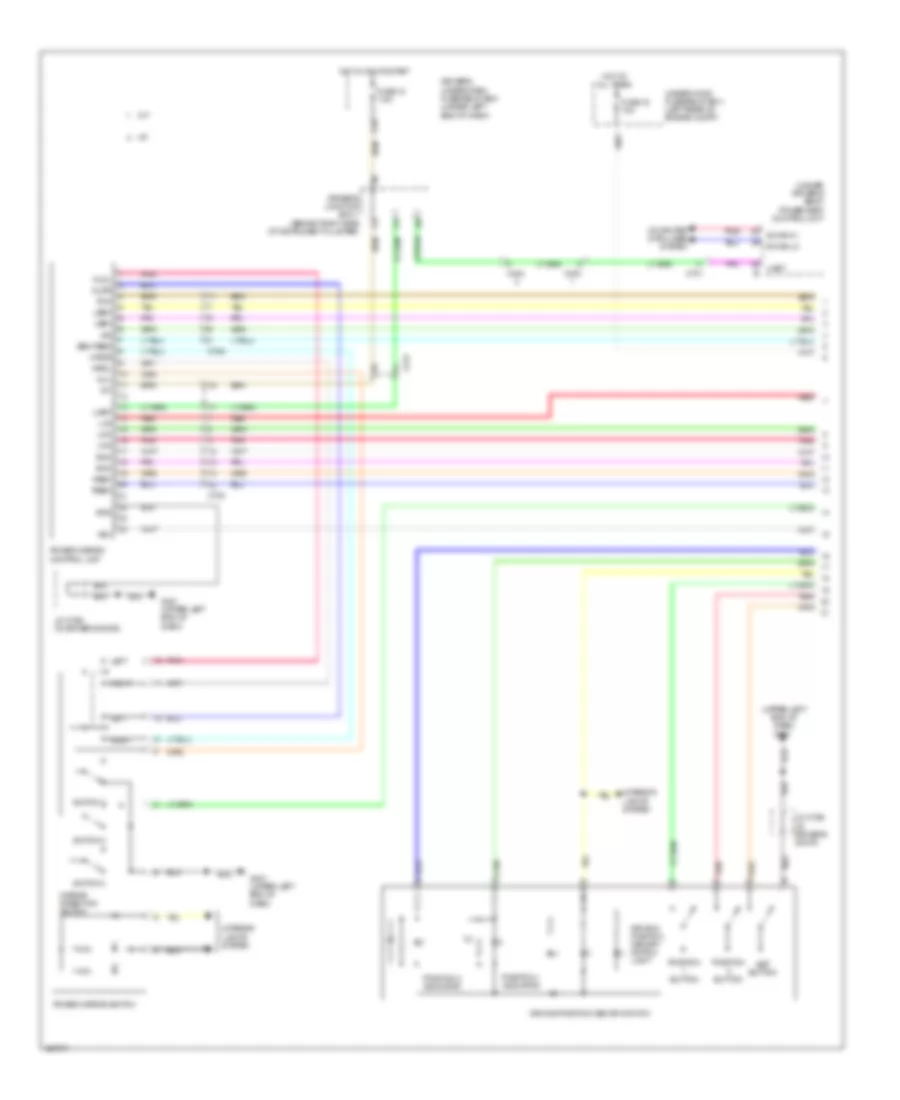 Memory Mirrors Wiring Diagram (1 of 2) for Acura TL SH-AWD 2014