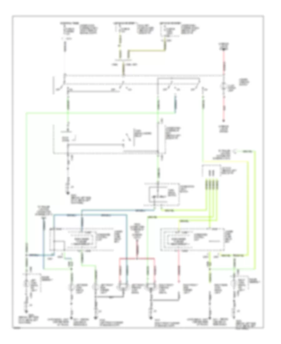 Exterior Lamps Wiring Diagram (1 of 3) for Acura Integra GS-R 1995