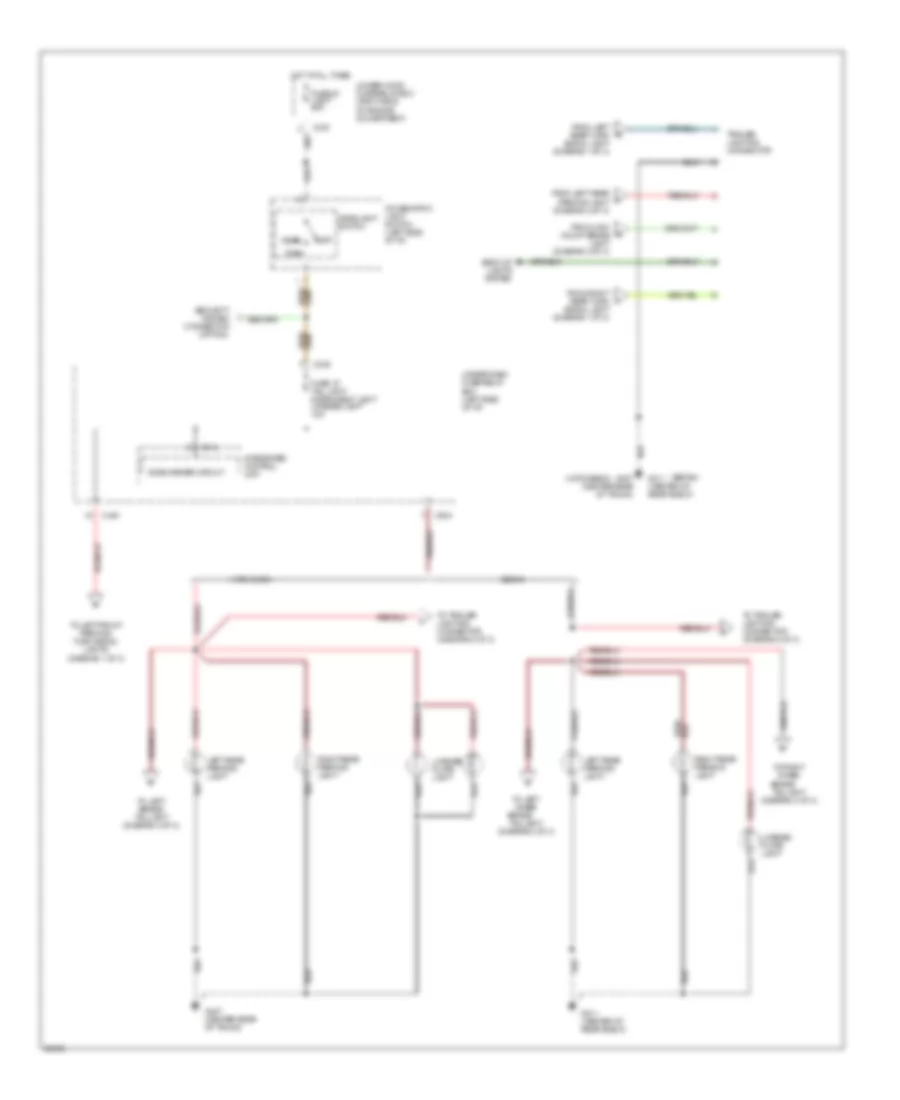 Exterior Lamps Wiring Diagram (2 of 3) for Acura Integra GS-R 1995