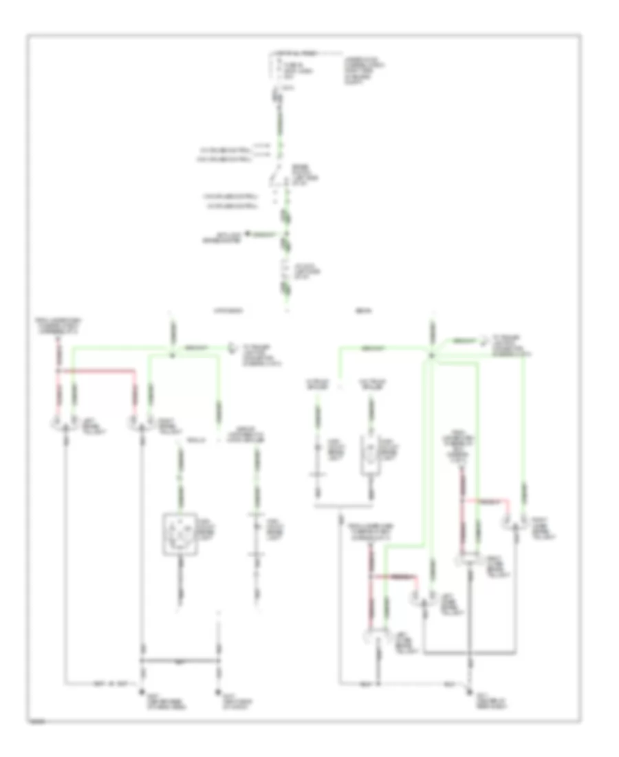 Exterior Lamps Wiring Diagram (3 of 3) for Acura Integra GS-R 1995