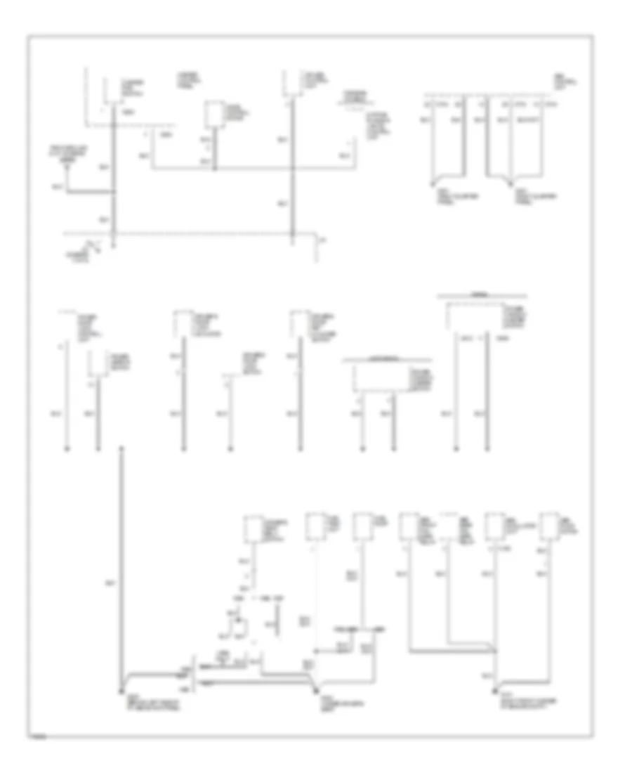 Ground Distribution Wiring Diagram (4 of 5) for Acura Integra GS-R 1995
