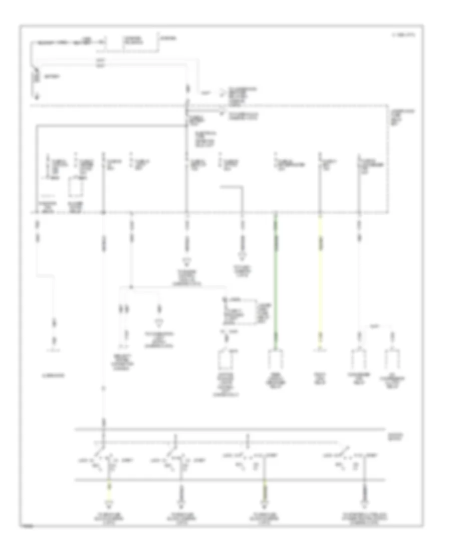 Power Distribution Wiring Diagram 1 of 6 for Acura Integra GS R 1995