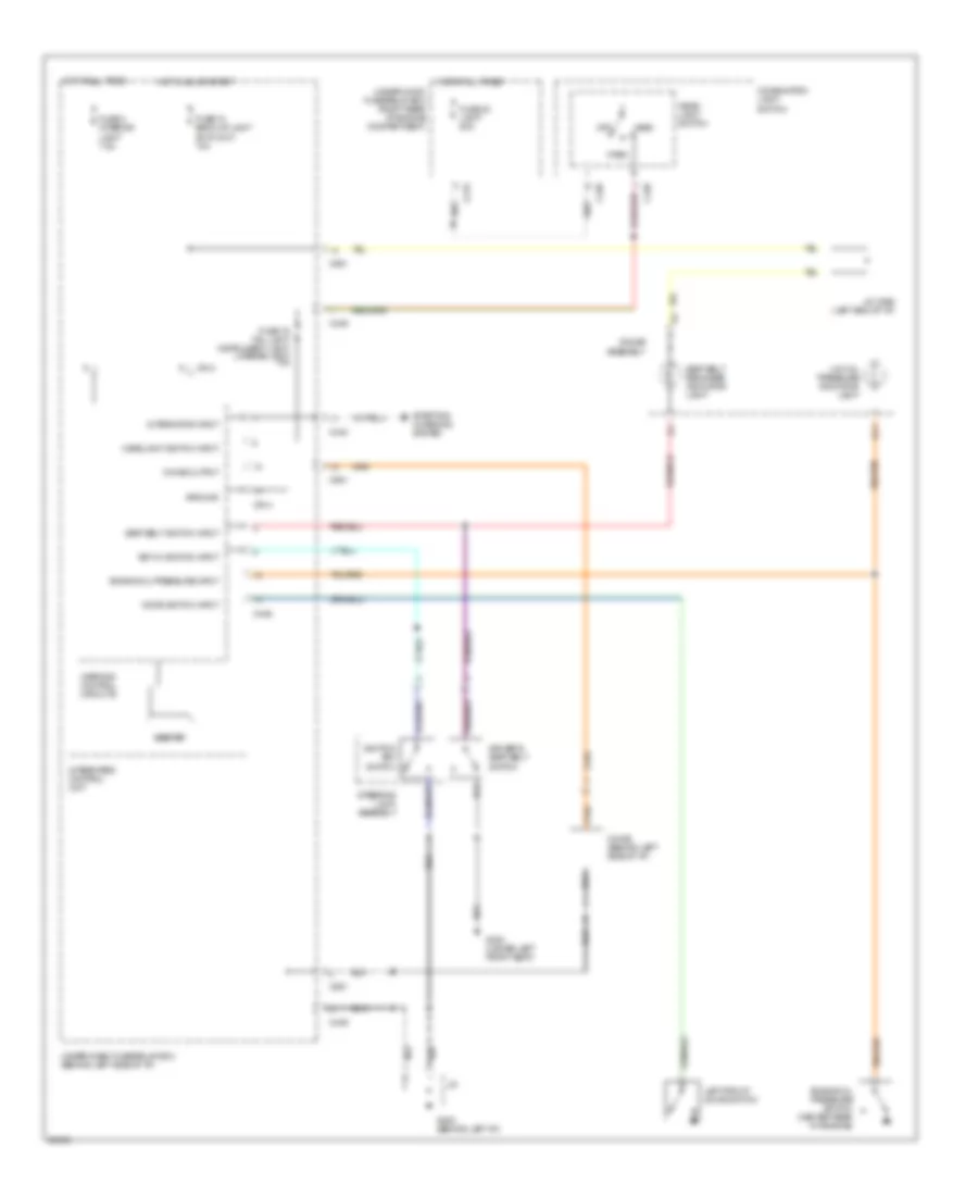 Warning Systems Wiring Diagram for Acura Integra GS-R 1995