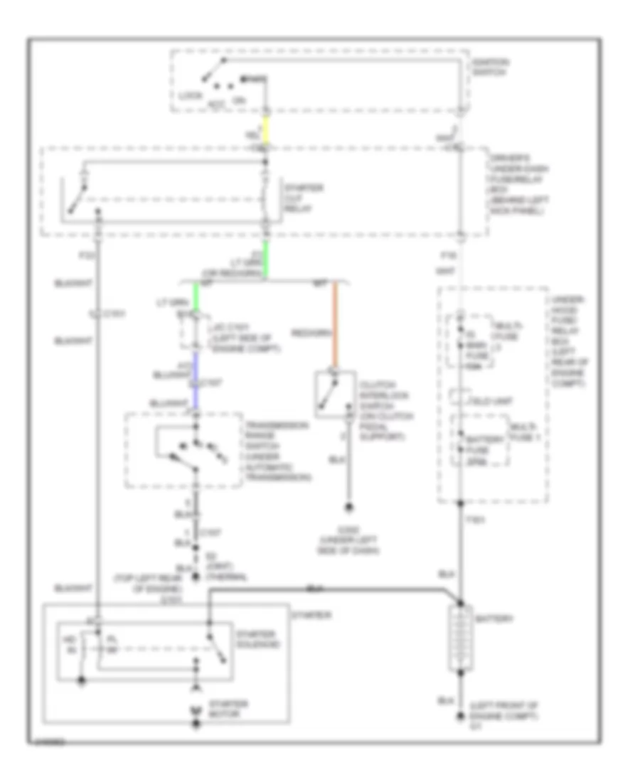 2.4L, Starting Wiring Diagram for Acura TSX 2014