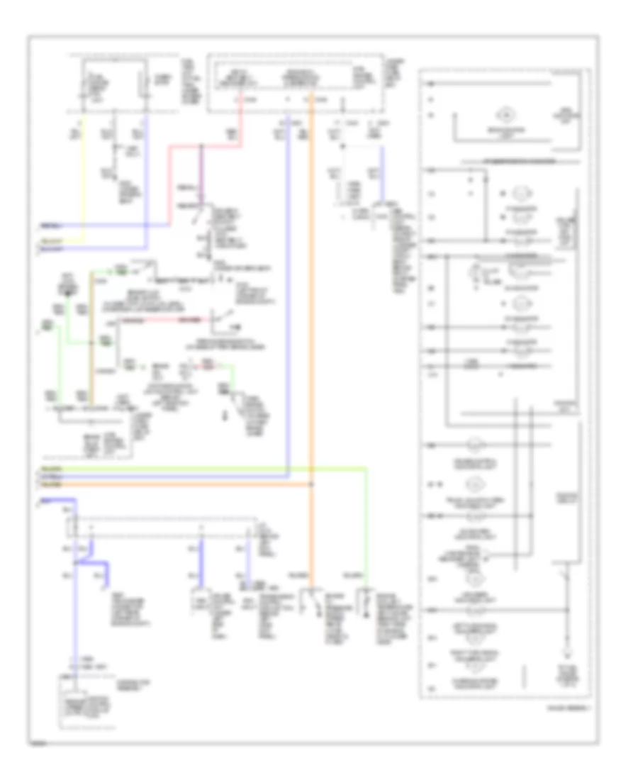 Instrument Cluster Wiring Diagram 2 of 2 for Acura Integra SE 1995