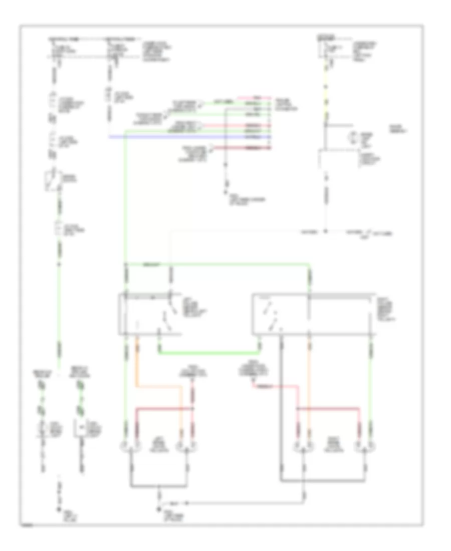Exterior Lamps Wiring Diagram (2 of 3) for Acura Legend GS 1995