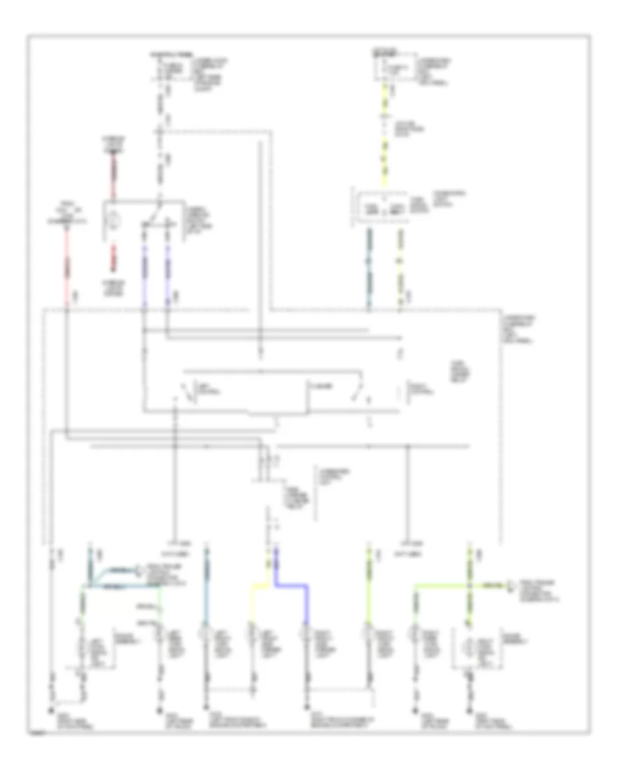 Exterior Lamps Wiring Diagram (3 of 3) for Acura Legend GS 1995