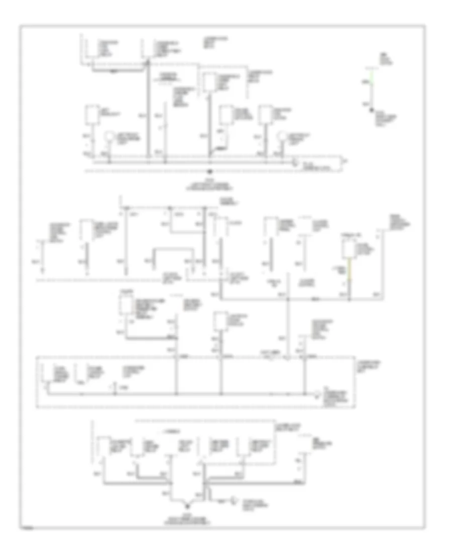 Ground Distribution Wiring Diagram 1 of 5 for Acura Legend GS 1995