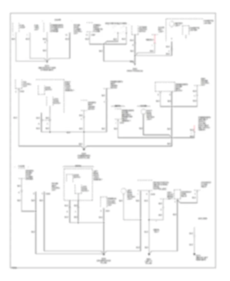 Ground Distribution Wiring Diagram (4 of 5) for Acura Legend GS 1995