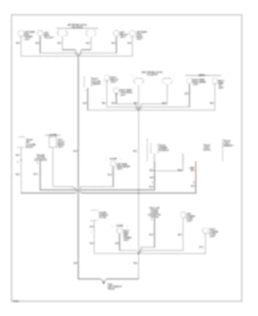 Ground Distribution Wiring Diagram 5 of 5 for Acura Legend GS 1995
