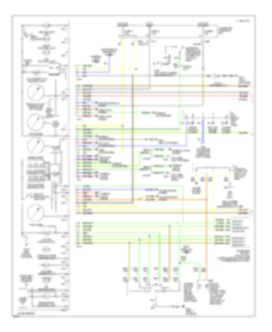 Instrument Cluster Wiring Diagram 1 of 2 for Acura Legend GS 1995