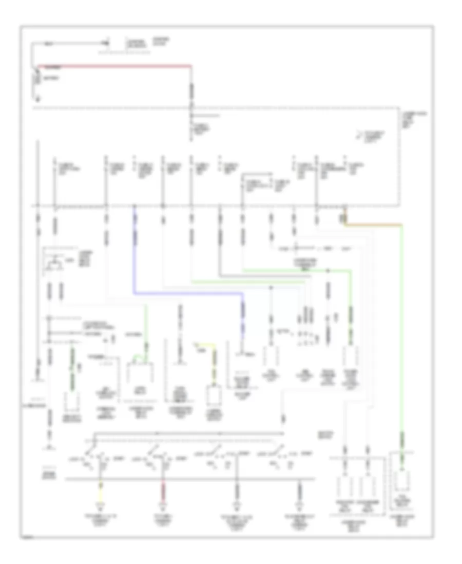 Power Distribution Wiring Diagram 1 of 7 for Acura Legend GS 1995