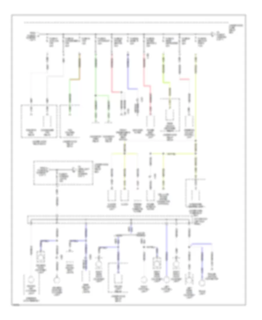 Power Distribution Wiring Diagram 2 of 7 for Acura Legend GS 1995