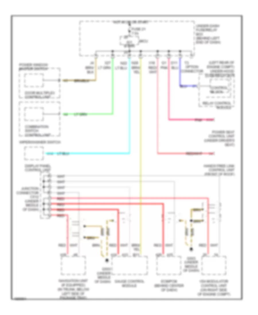 High Low Bus Wiring Diagram for Acura TL 2004