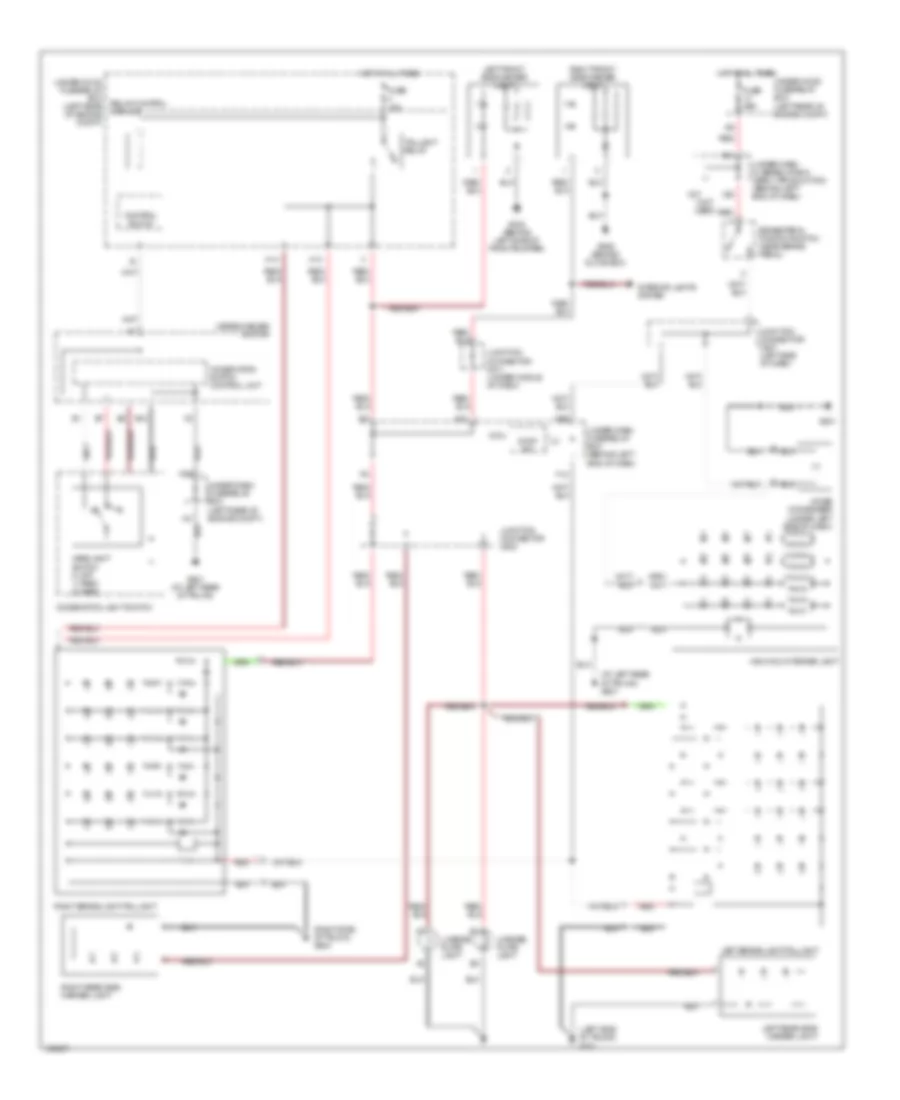 Exterior Lamps Wiring Diagram 2 of 2 for Acura TL 2004