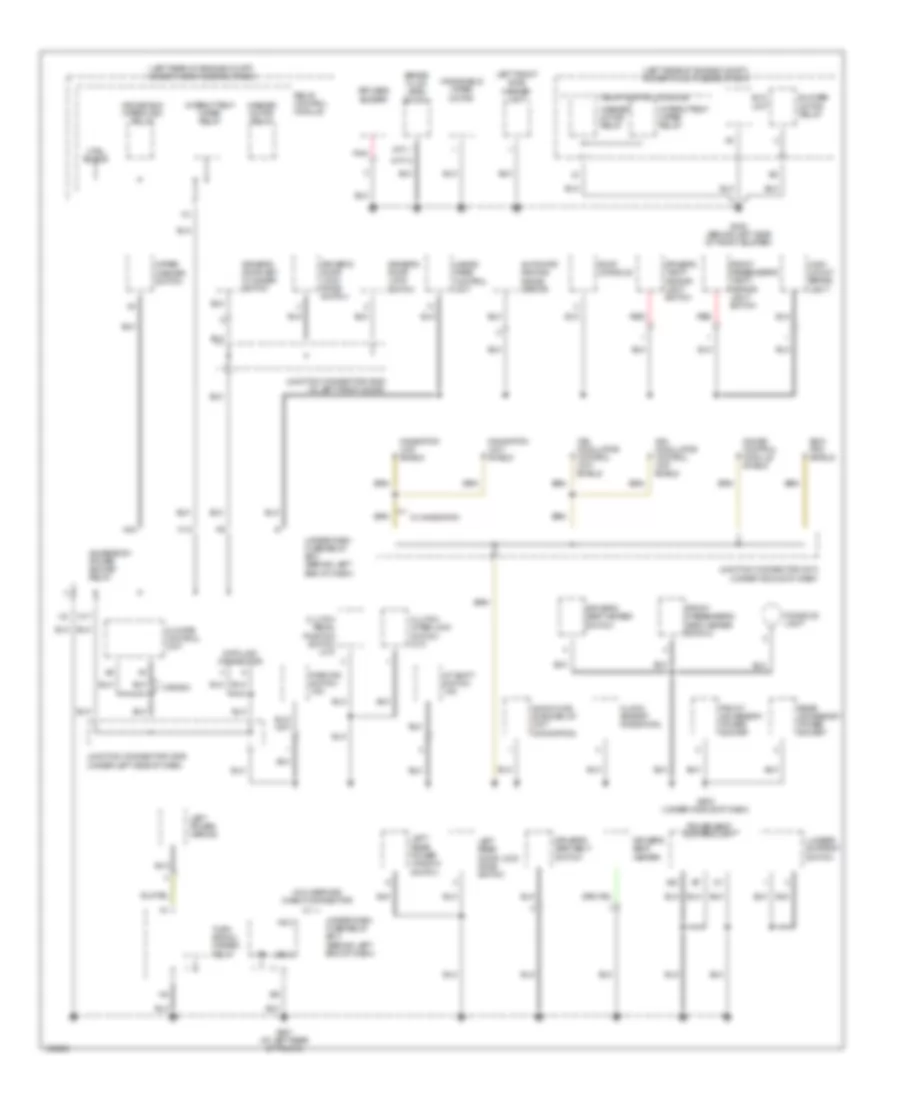 Ground Distribution Wiring Diagram (2 of 4) for Acura TL 2004