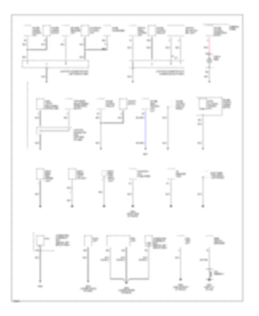 Ground Distribution Wiring Diagram (4 of 4) for Acura TL 2004