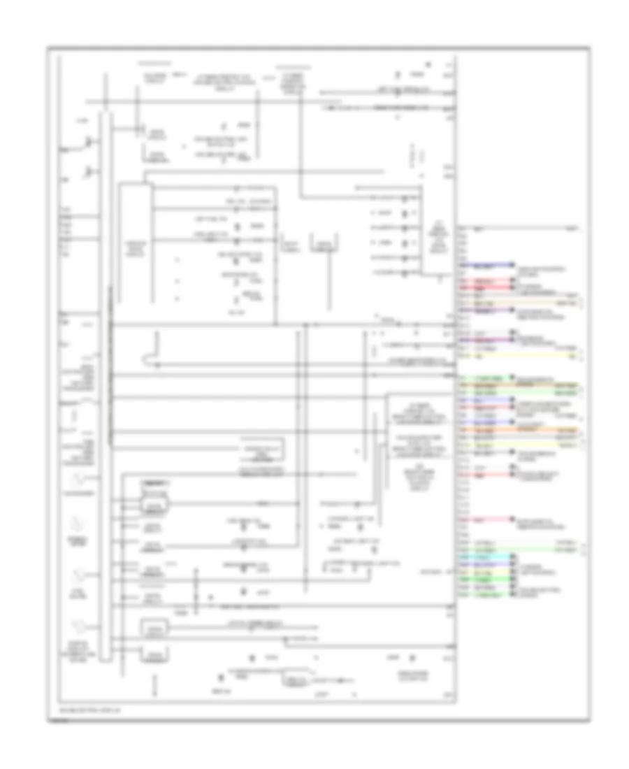 Instrument Cluster Wiring Diagram 1 of 2 for Acura TL 2004