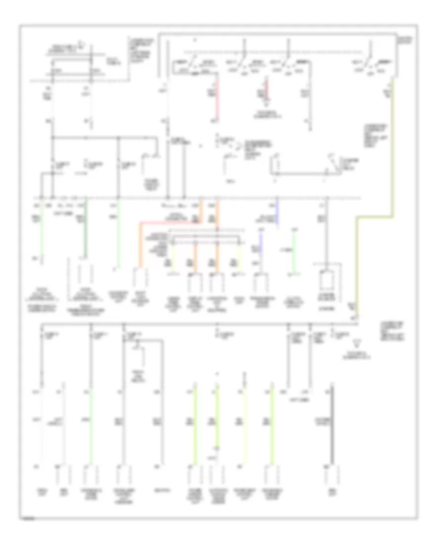 Power Distribution Wiring Diagram (2 of 4) for Acura TL 2004
