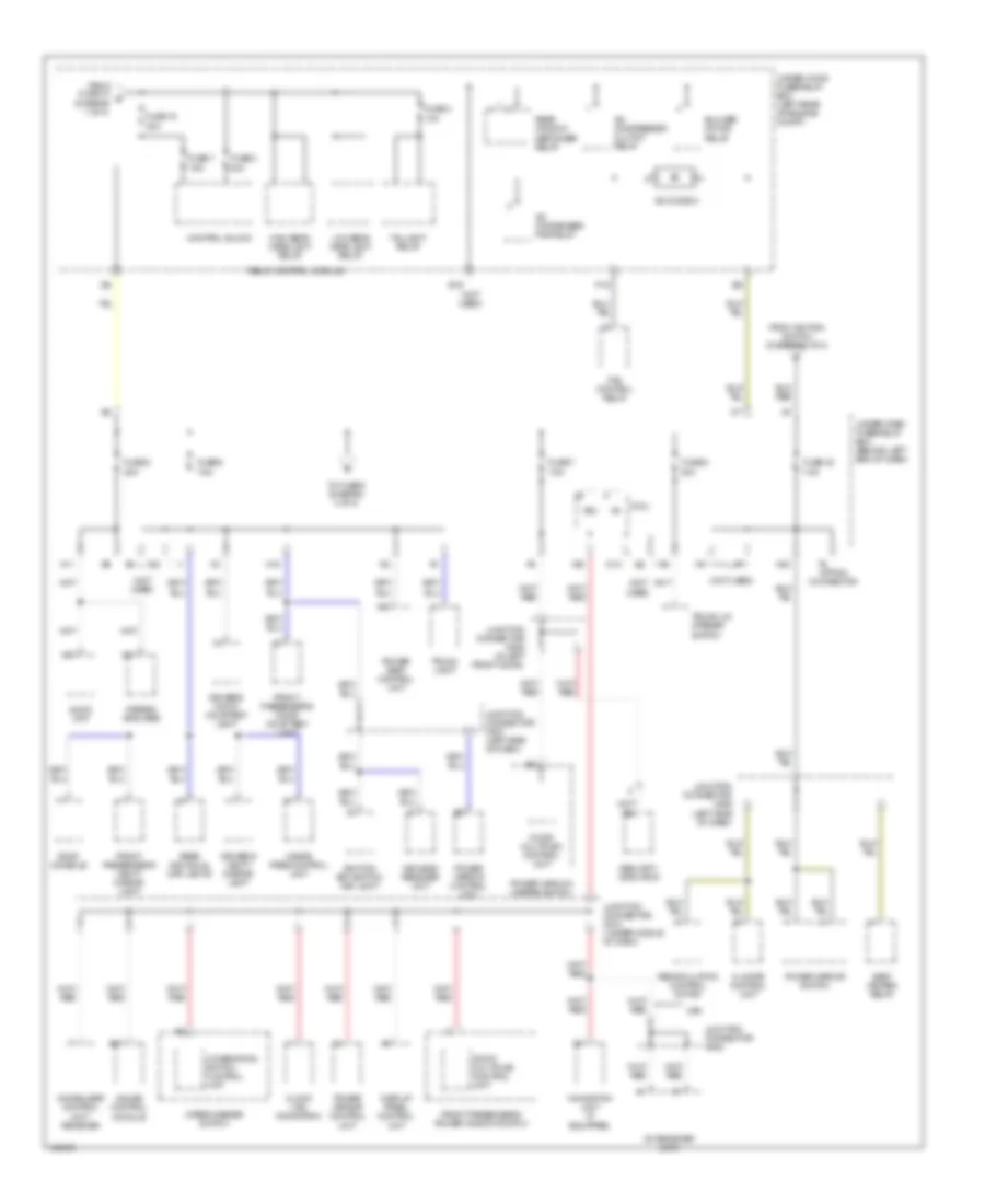 Power Distribution Wiring Diagram (3 of 4) for Acura TL 2004