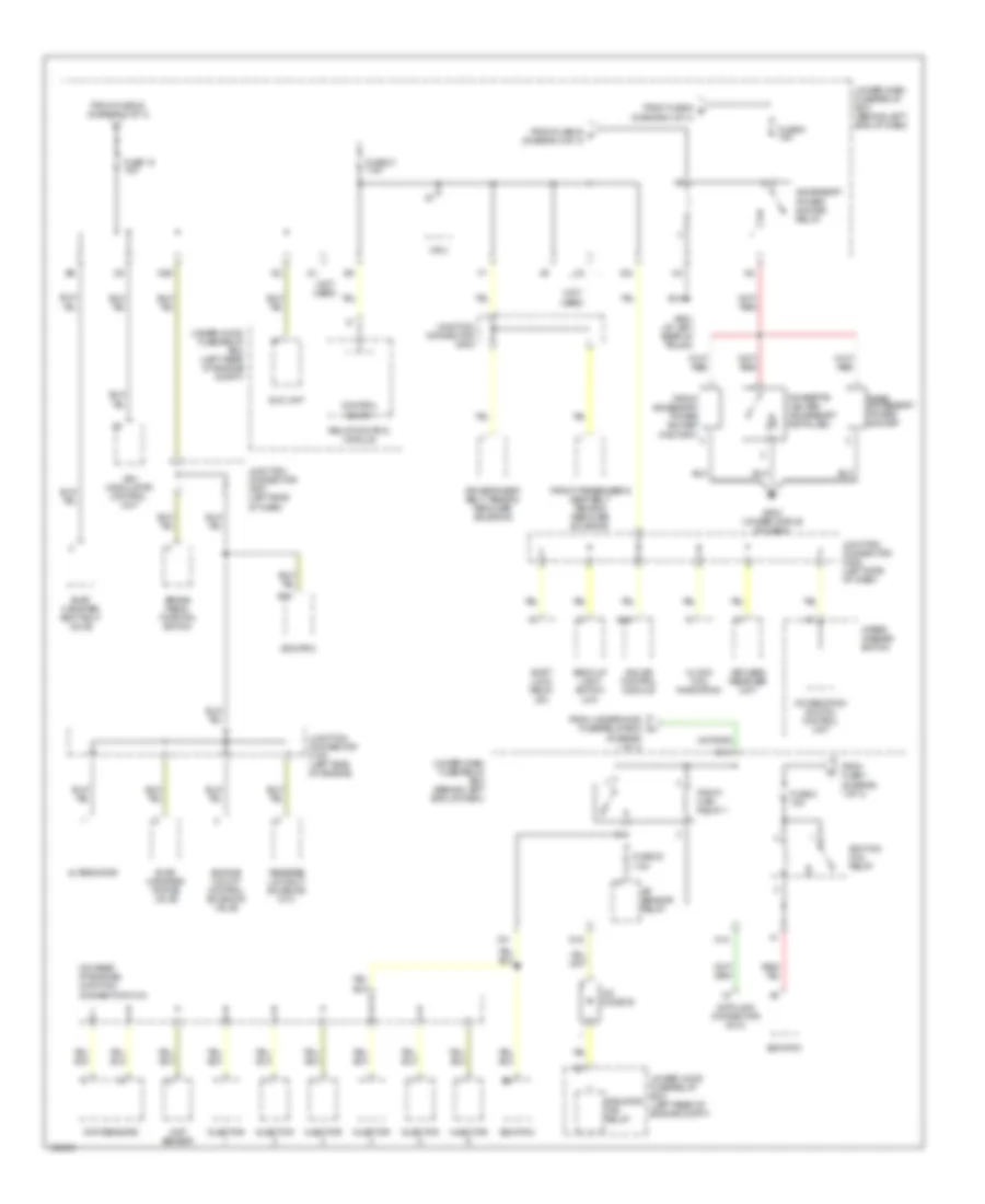 Power Distribution Wiring Diagram 4 of 4 for Acura TL 2004