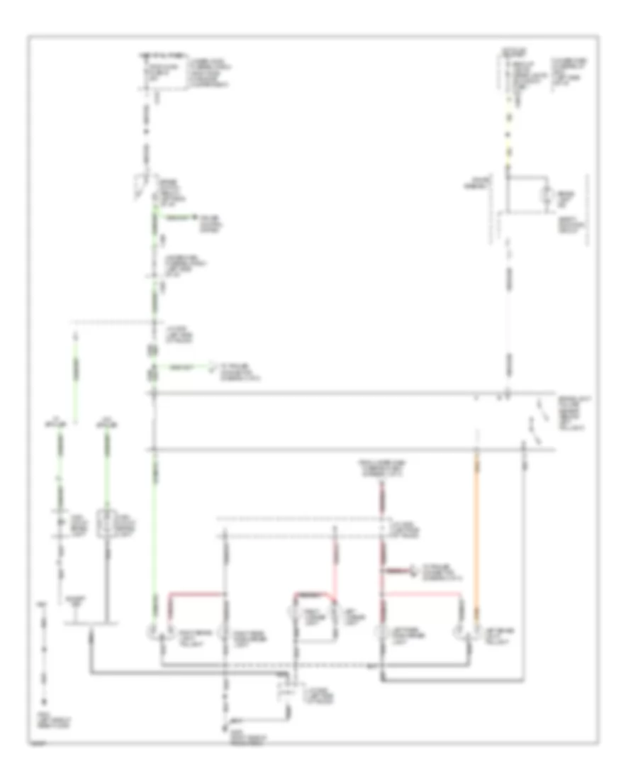 Exterior Lamps Wiring Diagram 2 of 3 for Acura 2 5TL 1996