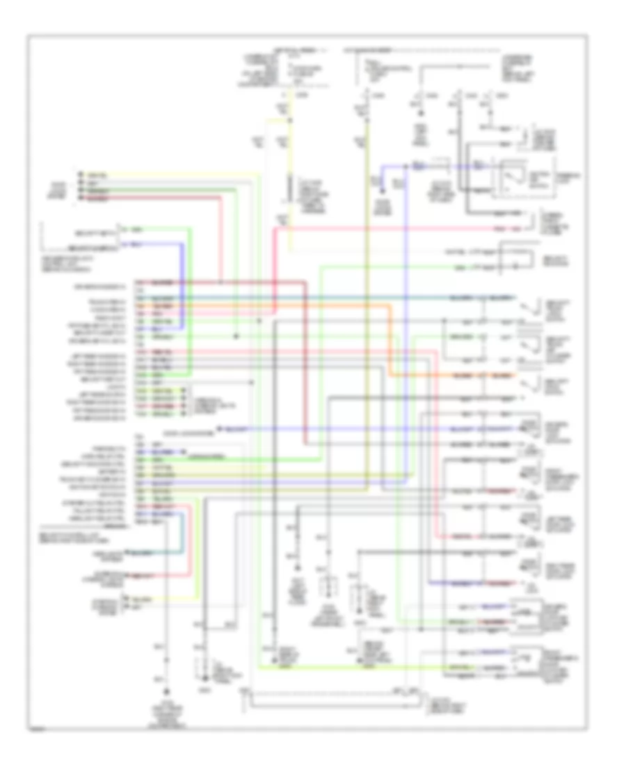 Anti-theft Wiring Diagram for Acura 3.2TL 1996