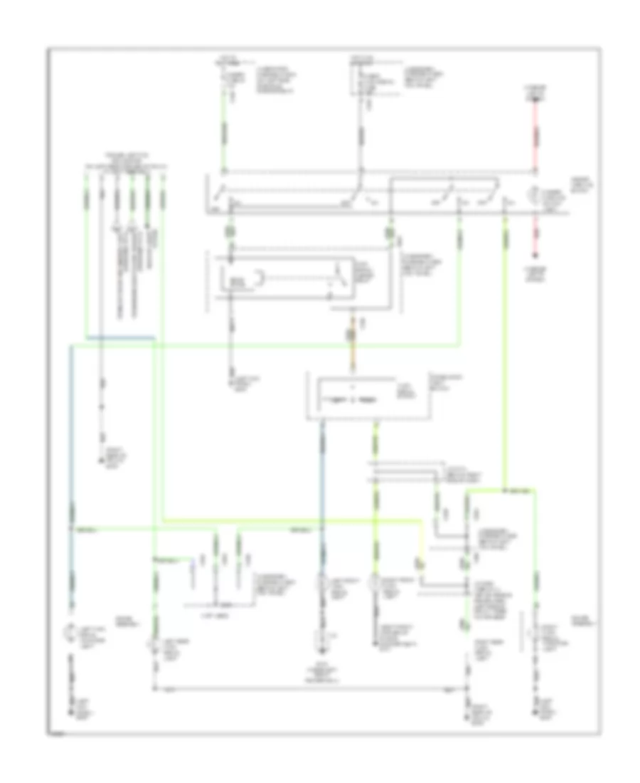 Exterior Lamps Wiring Diagram 3 of 3 for Acura 3 2TL 1996