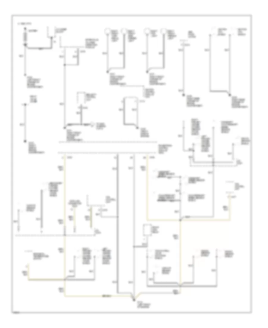 Ground Distribution Wiring Diagram 1 of 4 for Acura 3 2TL 1996