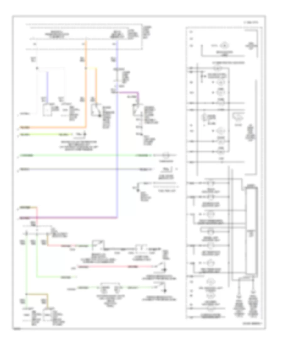 Instrument Cluster Wiring Diagram 2 of 2 for Acura 3 2TL 1996